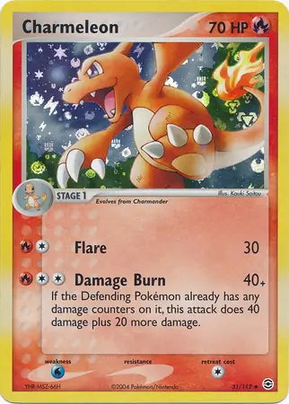 FireRed & LeafGreen Charmeleon #31/112 reverse holo